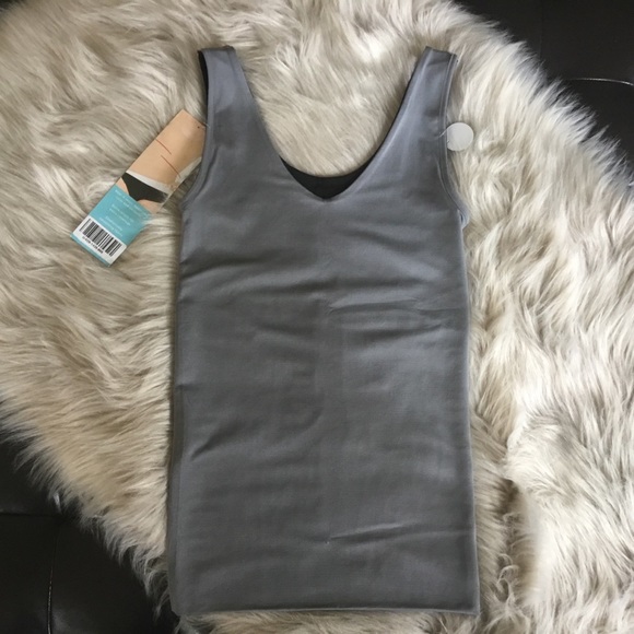 Spanx 4-Way Shaping Tank Top Black/Gray Medium NWT - Picture 5 of 6
